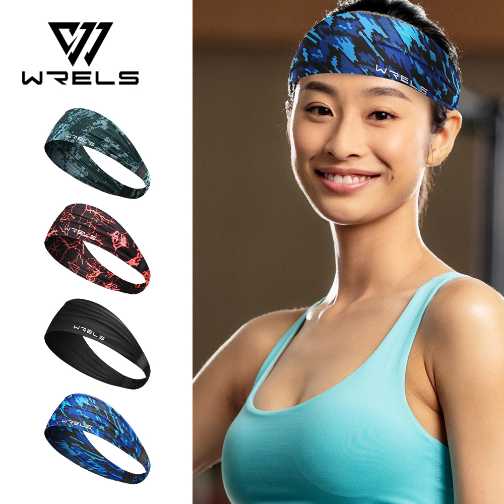 Yoga Fitness For Men - WRELS Anti-Slip Sports Headband Sweat Absorbing