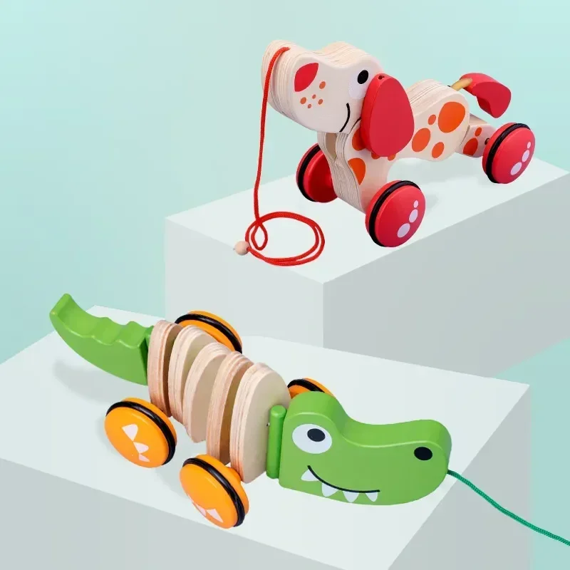 Drag Toddler Toys Wooden Drag  - Jump Rope review and price