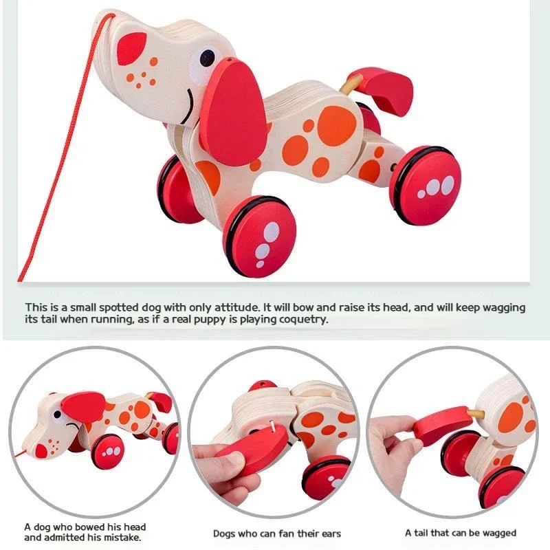 Drag Toddler Toys Wooden Drag  - Jump Rope review and price