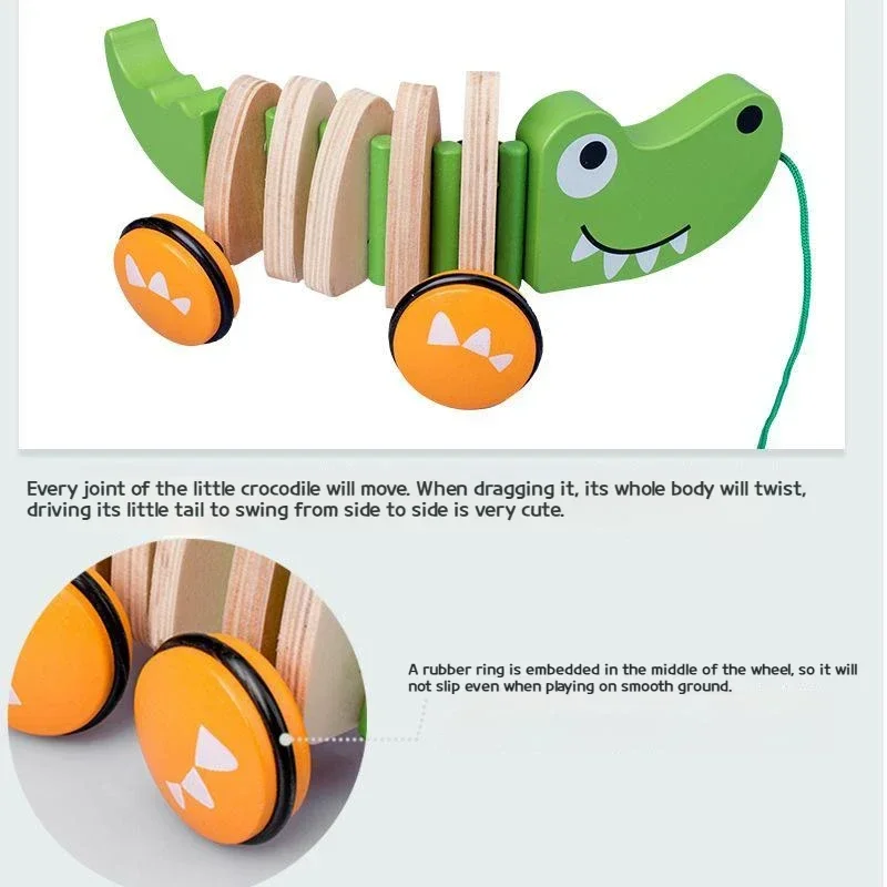 Drag Toddler Toys Wooden Drag  - Jump Rope review and price