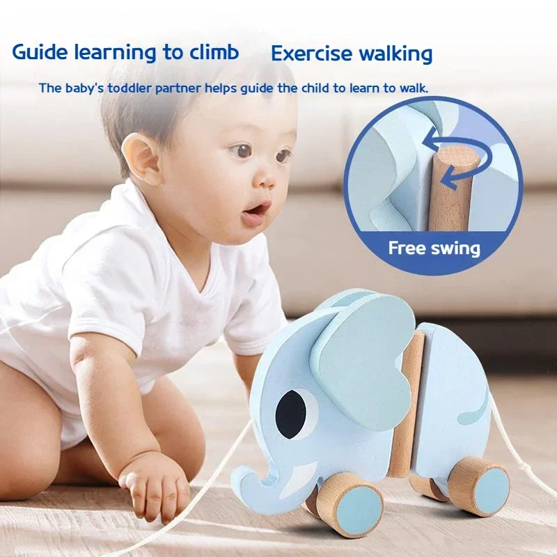 Drag Toddler Toys Wooden Drag  - Jump Rope review and price