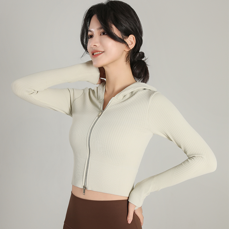 2024 New Hooded Tight Fitting  - Yoga Fitness Jacket review and price