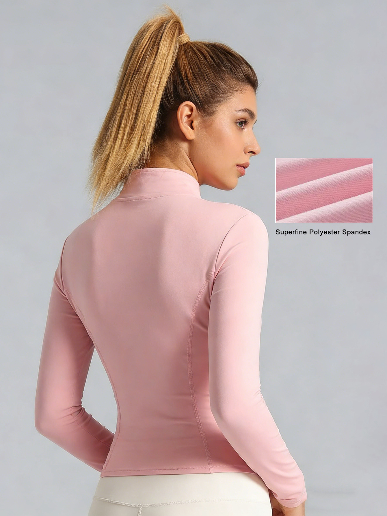 New Women Light Pink Yoga Coat - Yoga Fitness Jacket review and price
