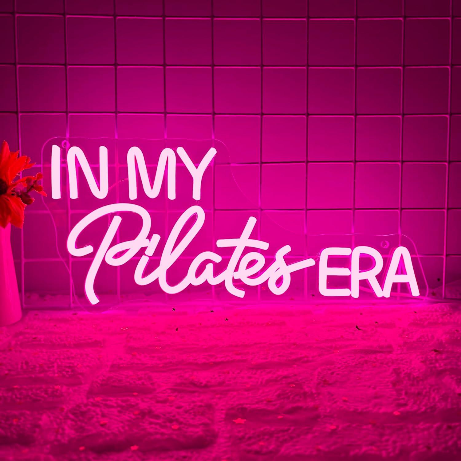 In My Pilates Era Neon Sign Di - Yoga Fitness Room review and price