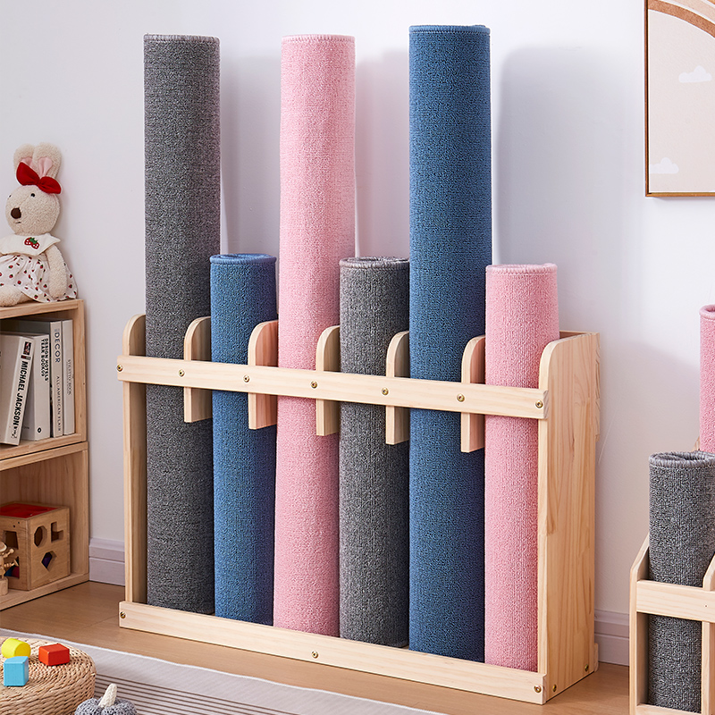 Solid Wood Floor Storage Rack  - Yoga Fitness Room review and price
