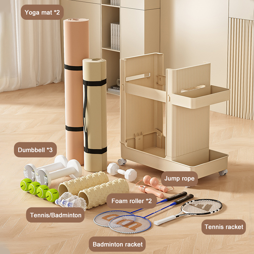 Sports Equipment Trolley Baske - Yoga Fitness Room review and price