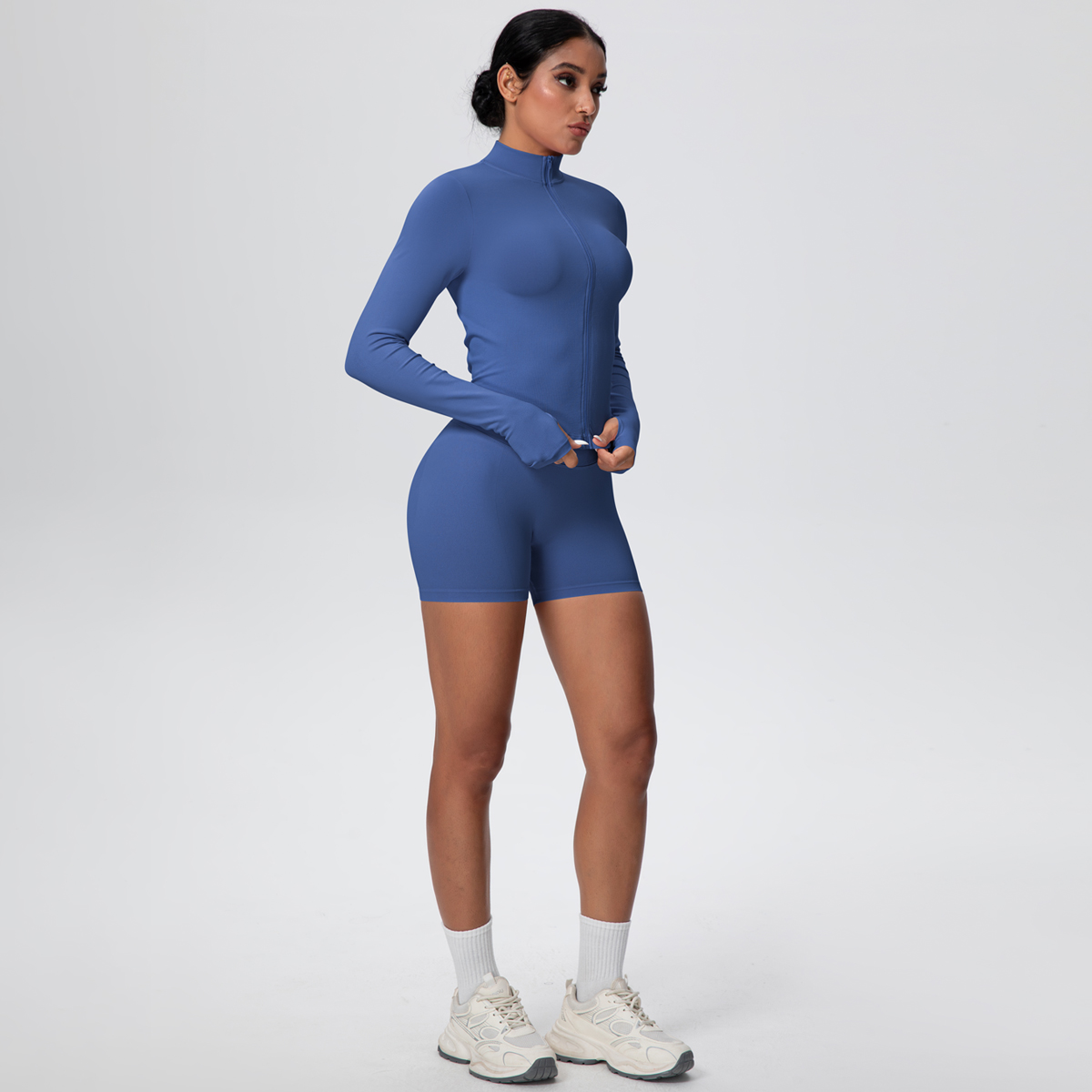2PCS/Set Solid Color Gym Sport - Yoga Fitness Jacket review and price