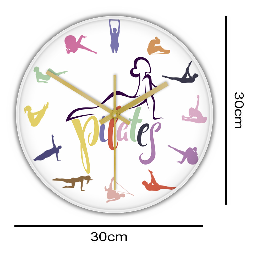 Pilates Pose Colorful Print Wa - Yoga Fitness Room review and price