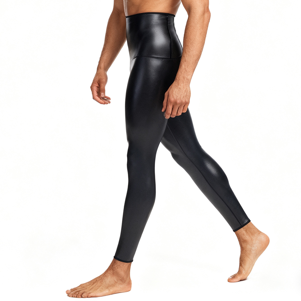 Sexy Men PU Leather Long Pants - Yoga Fitness For Men review and price